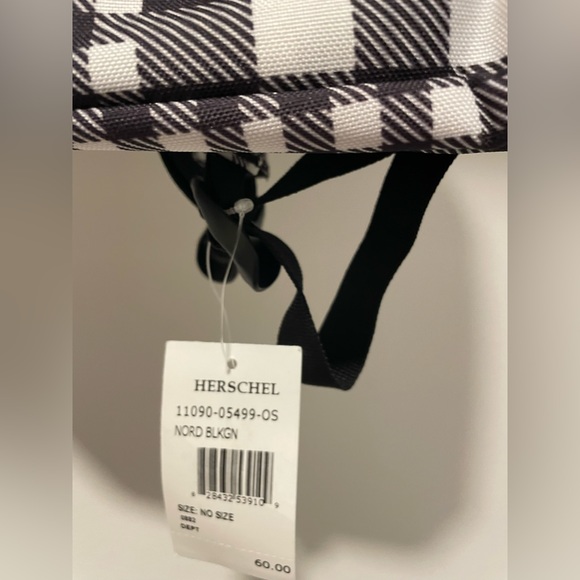 NWT Herschel Retreat Mini Black Gingham - Picture 2 of 6